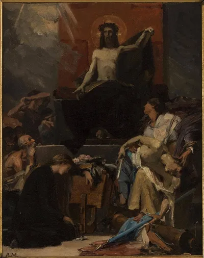 Christ the Redeemer, Christ calls the afflicted to himself (Sketch) by Albert Maignan