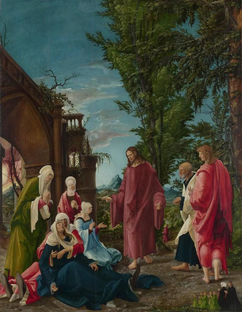 Christ Taking Leave of His Mother by Albrecht Altdorfer, 1520