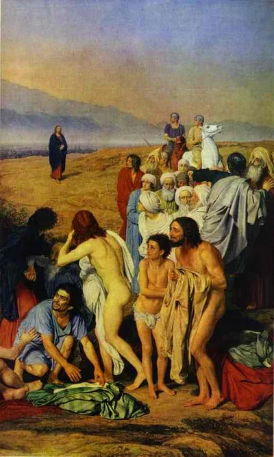 The Appearance of Christ to the People (detail) by Alexander Ivanov