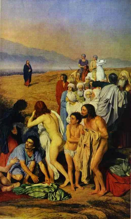 The Appearance of Christ to the People (detail) by Alexander Ivanov, 1845