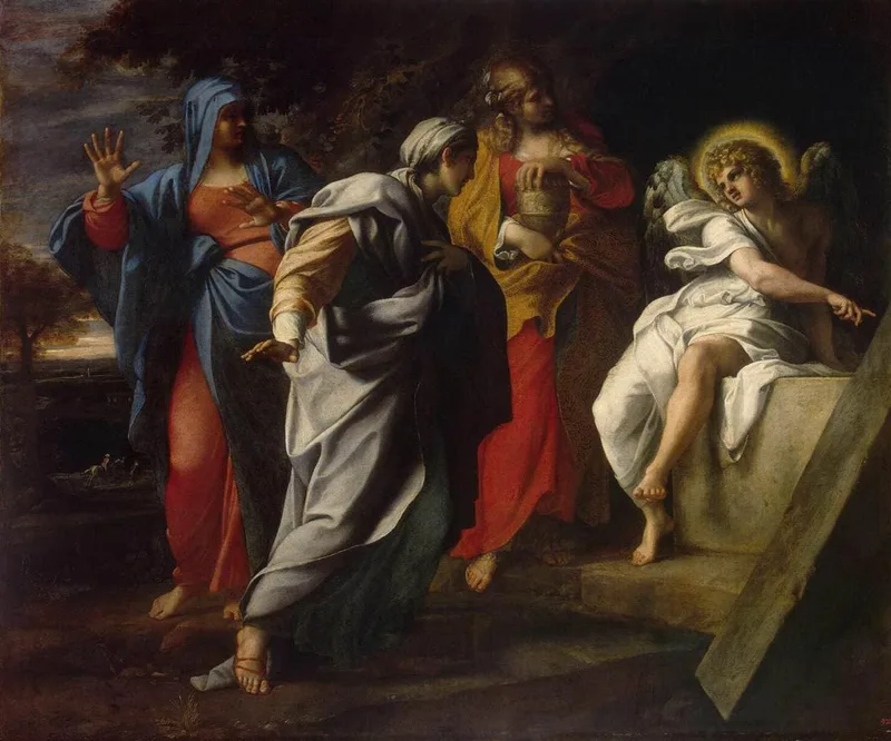 Holy Women at Christ’s Tomb by Annibale Carracci, 1590