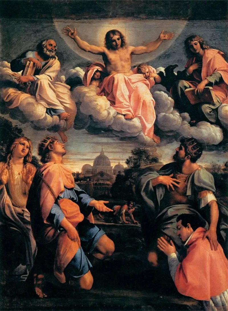 Christ in Glory by Annibale Carracci, 1597