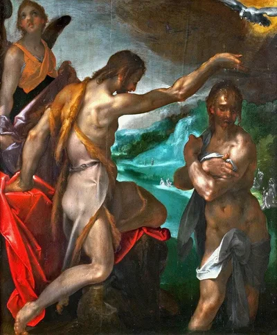 The Baptism of Christ by Bartholomeus Spranger