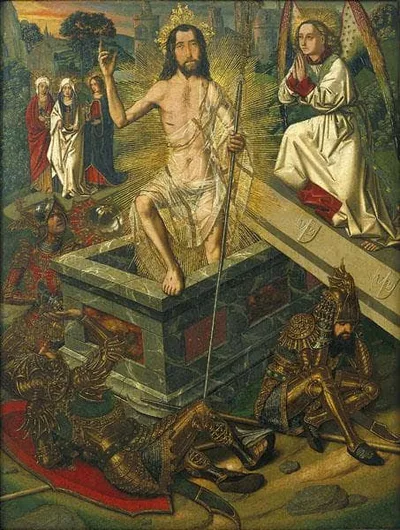 Resurrection and Descent of Christ into Limbo by Bartolome Bermejo