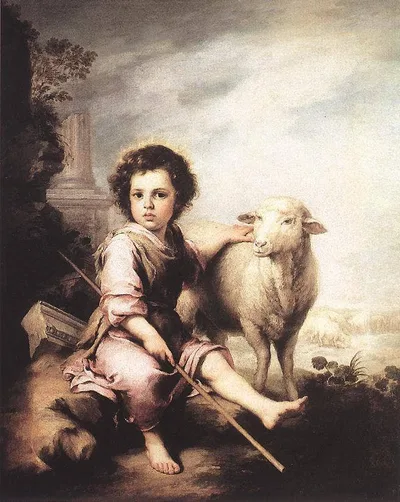 Christ the Good Shepherd by Bartolome Esteban Murillo