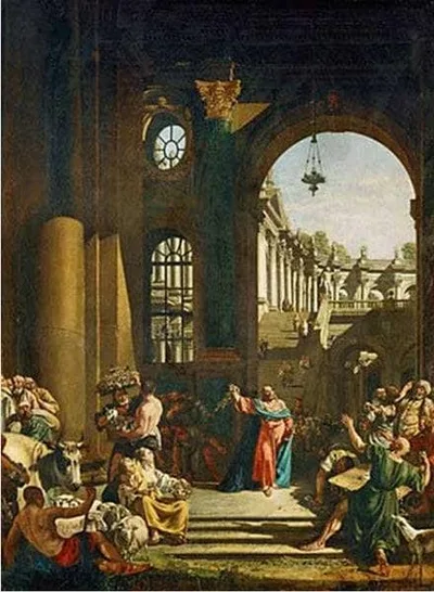 Jesus Cleansing the Temple by Bernardo Bellotto