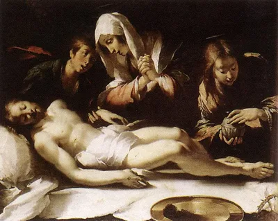 Lamentation over the Dead Christ by Bernardo Strozzi