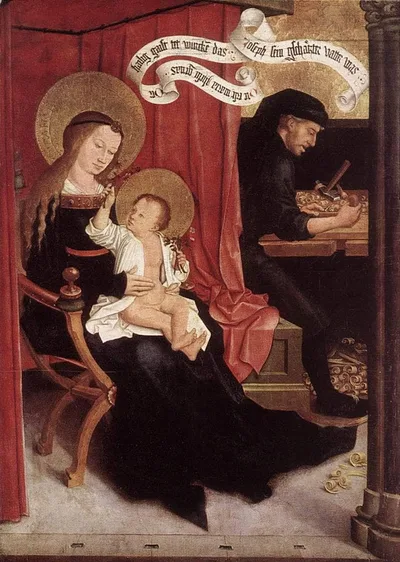 Mary and Joseph with Jesus by Bernhard Strigel
