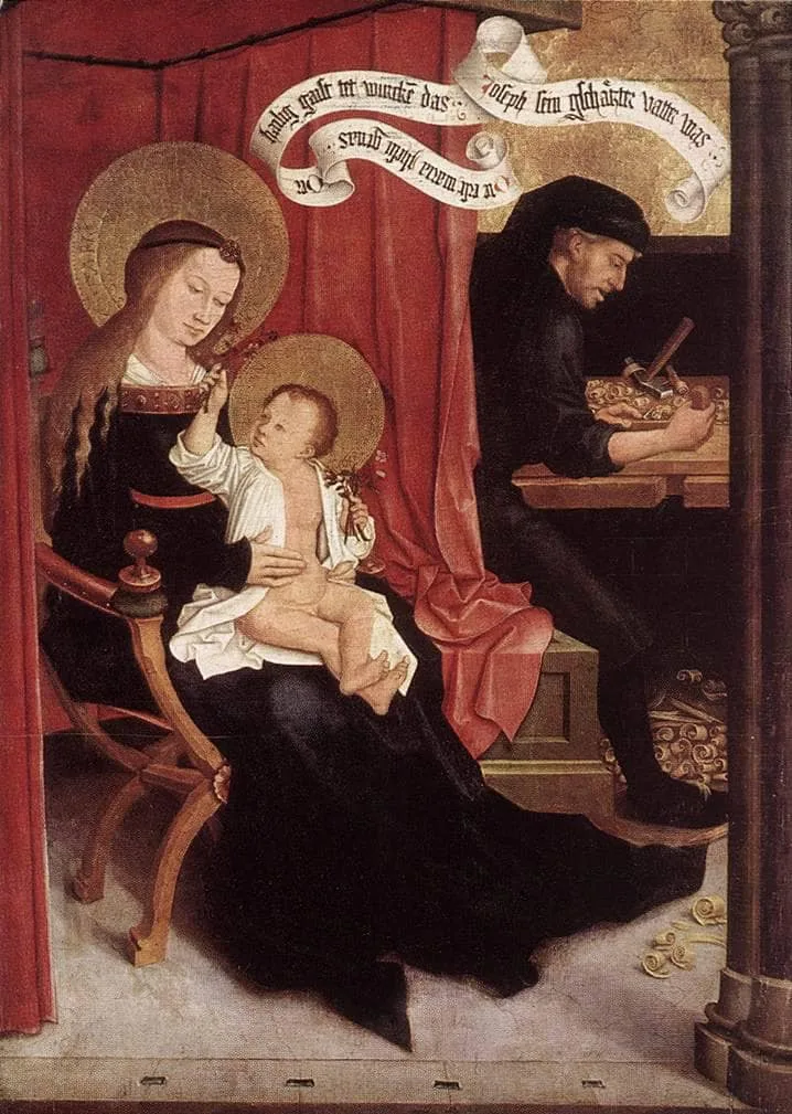Mary and Joseph with Jesus by Bernhard Strigel