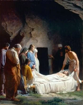 The Burial of Christ by Carl Bloch