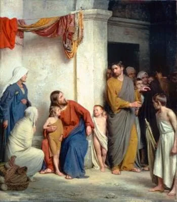 Christ with Children by Carl Bloch