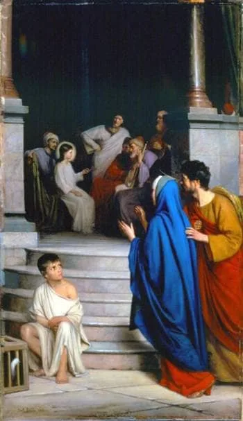 Christ Teaching at the Temple by Carl Bloch