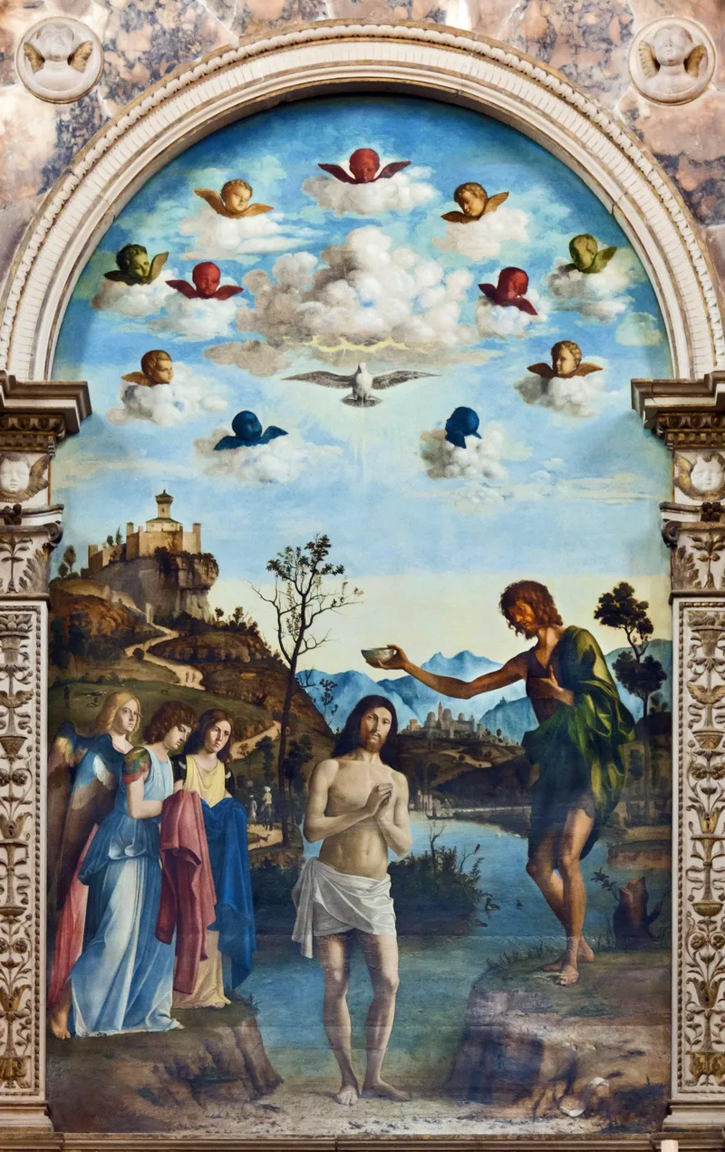 The Baptism of Christ by Cima da Conegliano, 1493