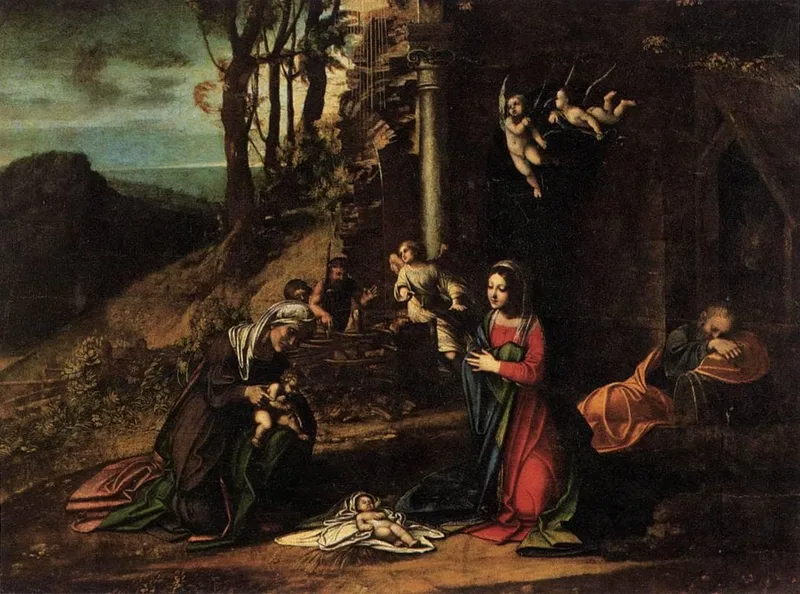 Adoration of the Christ Child by Correggio