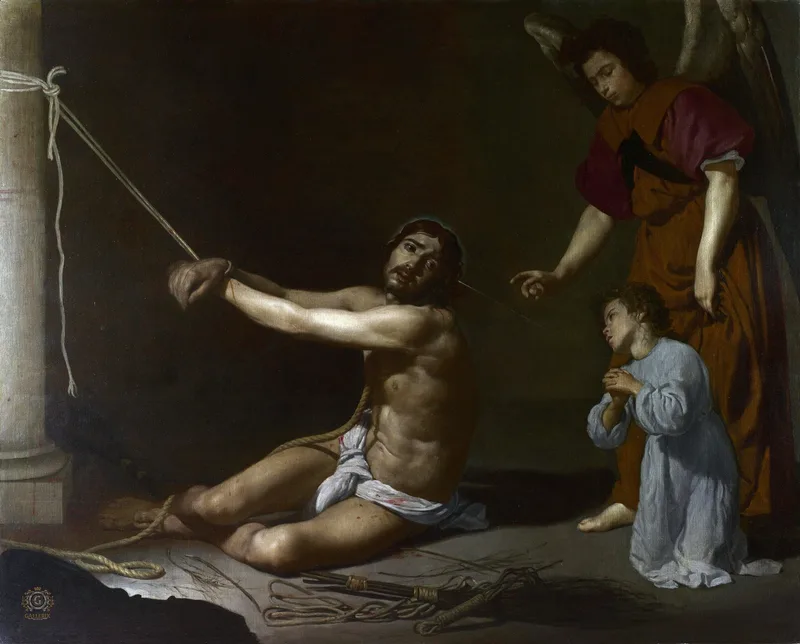 Christ After the Flagellation Contemplated by the Christian Soul by Diego Velazquez, 1628