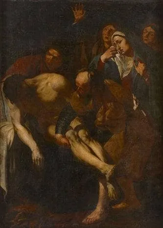 The deposition of Christ by Dirck van Baburen