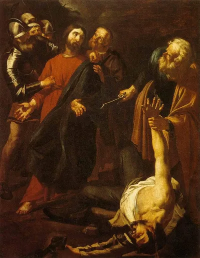 The Capture of Christ with the Malchus Episode by Dirck van Baburen