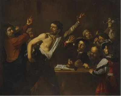 Christ Driving the Money Changers from the Temple by Dirck van Baburen