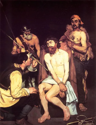 Jesus mocked by the Soldiers by Edouard Manet