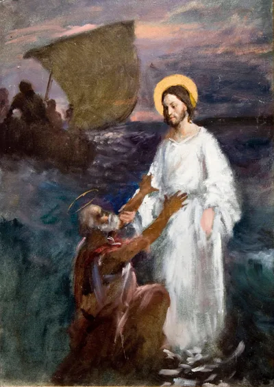 Christ Walks on Water by Eero Järnefelt