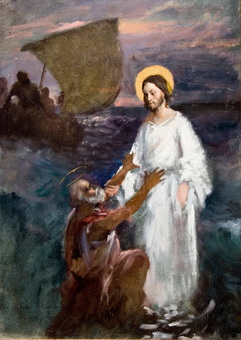 Christ Walks on Water by Eero Järnefelt, 1891