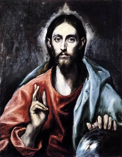 Christ blessing (The Saviour of the World) by El Greco