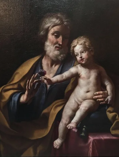 St. Joseph with the Infant Jesus by Elisabetta Sirani
