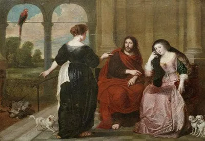 Christ in the House of Martha and Mary by Erasmus Quellinus the Younger