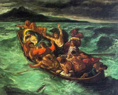 Christ on the Lake of Gennezaret by Eugene Delacroix