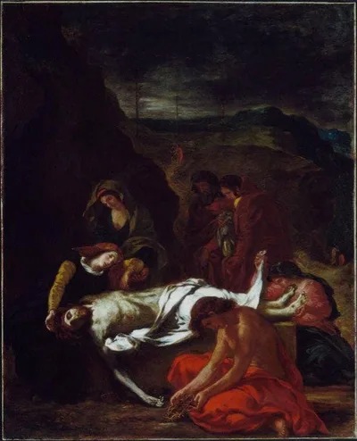 The Entombment of Christ by Eugene Delacroix