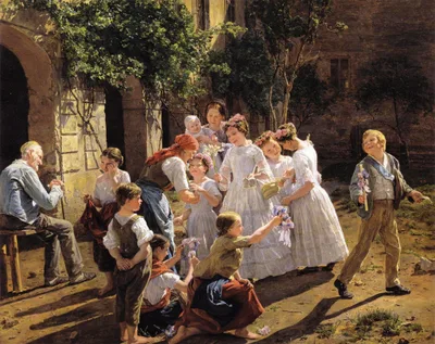 Corpus Christi Morning by Ferdinand Georg Waldmüller