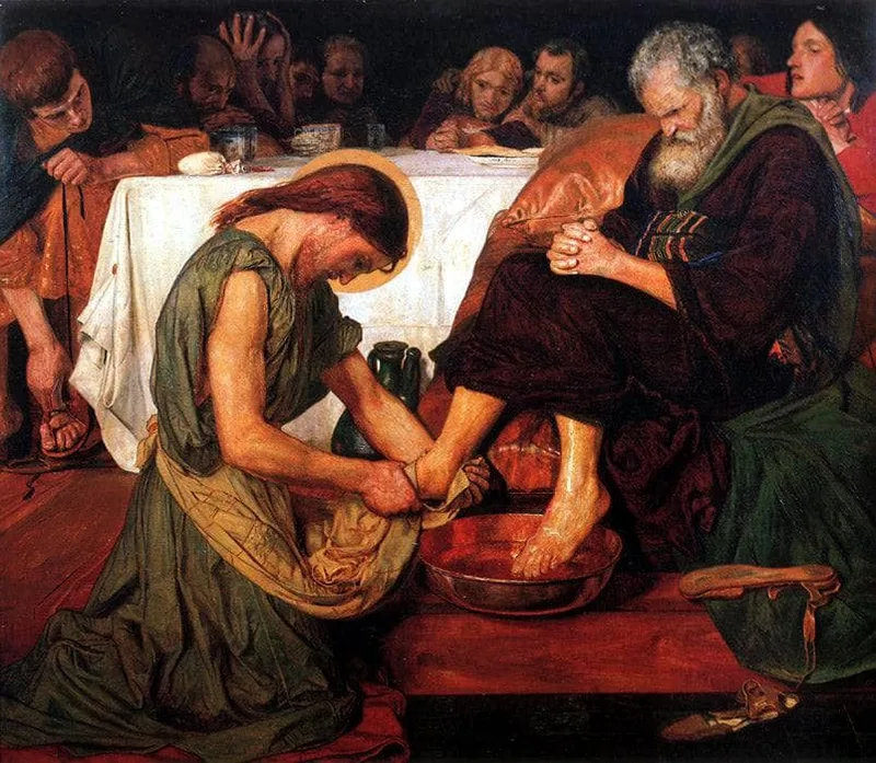 Jesus Washing Peter’s Feet by Ford Madox Brown