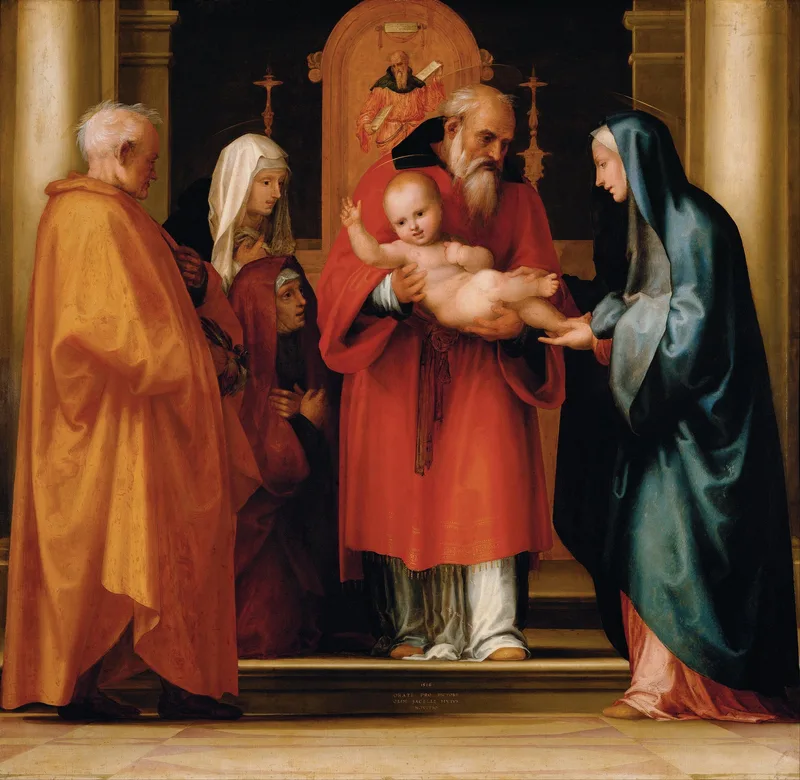 The Scene of Christ in the Temple by Fra Bartolomeo, 1516