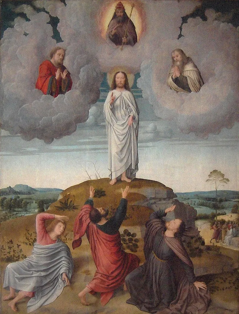 The Transfiguration of Christ (central panel) by Gerard David, 1520