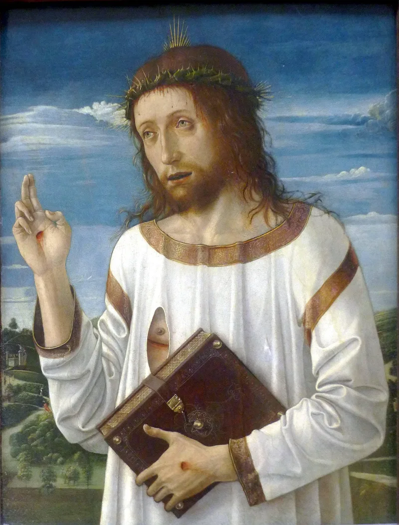 Christ Blessing by Giovanni Bellini, 1460