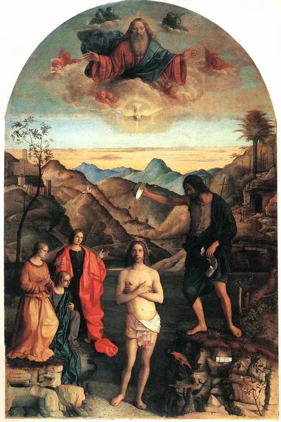 Baptism of Christ, St. John Altarpiece by Giovanni Bellini