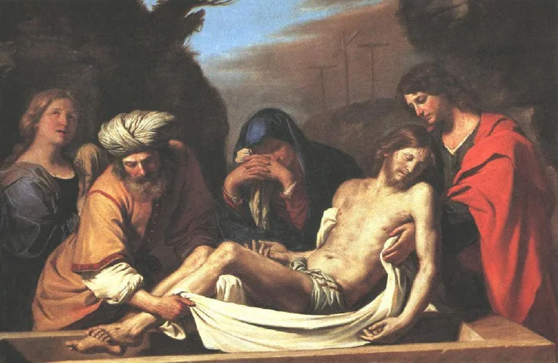 The Entombment of Christ by Guercino, 1656