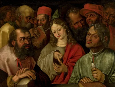 Christ Among the Doctors by Hans Hoffmann