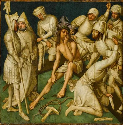 Christ in silence (Grey Passion-9) by Hans Holbein the Elder