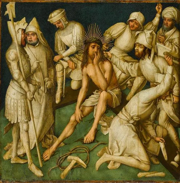 Christ in silence (Grey Passion-9) by Hans Holbein the Elder