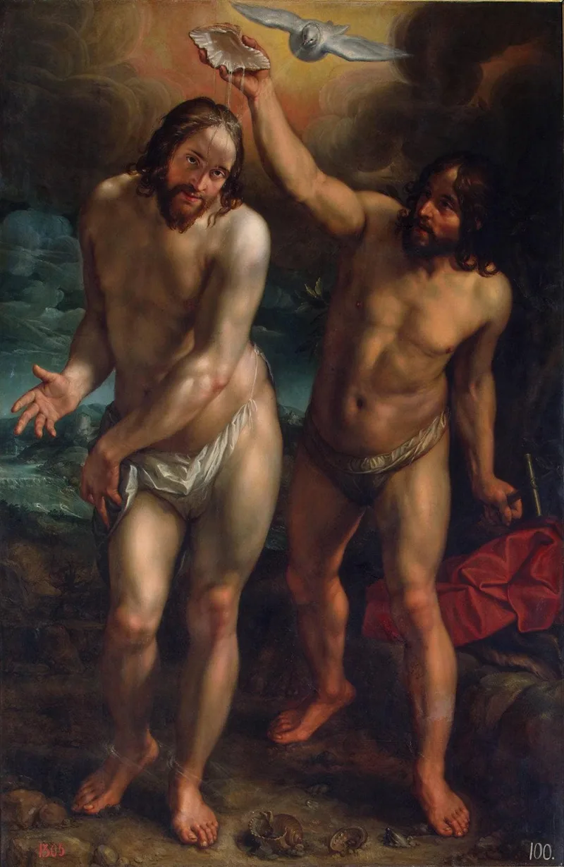 The Baptism of Christ by Hendrick Goltzius, 1608