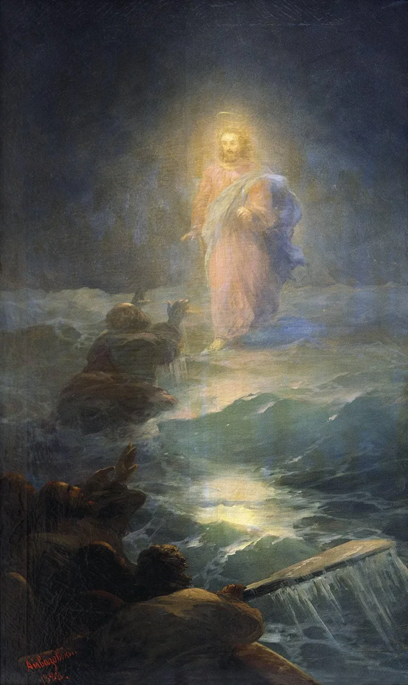 Jesus walks on water by Ivan Aivazovsky