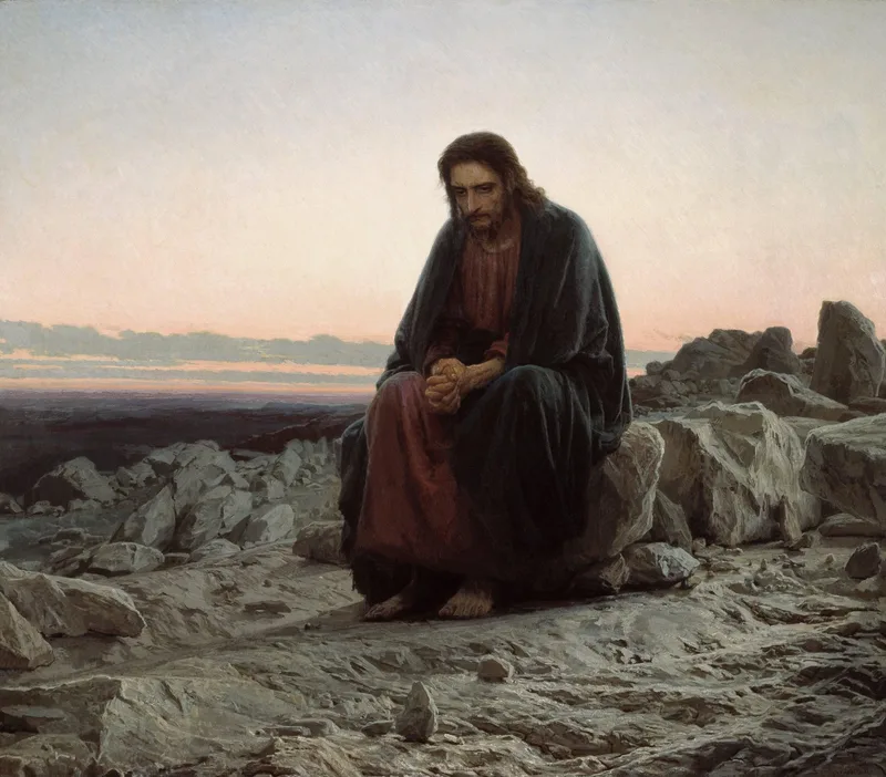 Christ in the Wilderness by Ivan Kramskoy, 1872