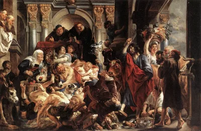 Christ Driving the Merchants from the Temple by Jacob Jordaens