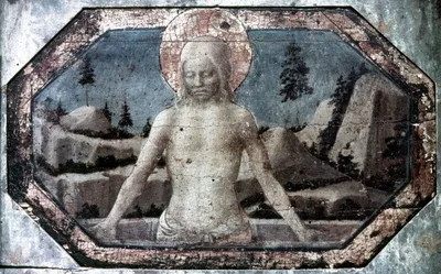 Christ in the grave by Jacopo Bellini