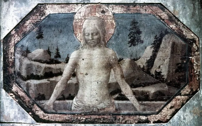 Christ in the grave by Jacopo Bellini