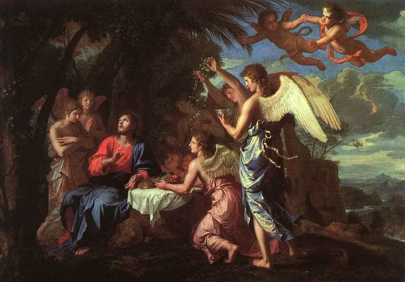 Christ Served by the Angels by Jacques Stella