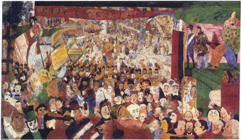Christ’s Entry Into Brussels in 1889 by James Ensor
