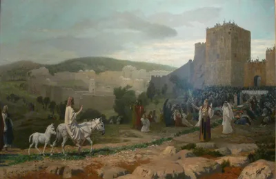 Entry of the Christ in Jerusalem by Jean-Leon Gerome