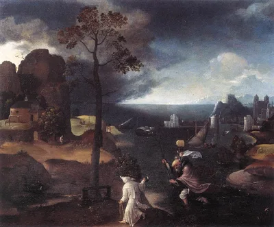 St. Christopher Bearing the Christ Child by Joachim Patinir